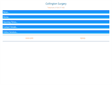 Tablet Screenshot of collingtonsurgery.com